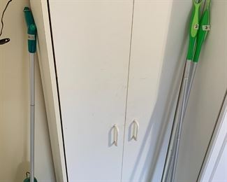 #56	White Garage Cabinet w/2 shelves & 2 doors - 13x23x52	 $45.00 
