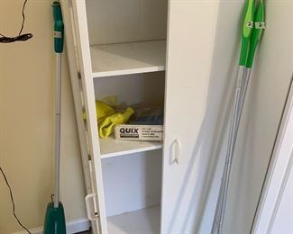 #56	White Garage Cabinet w/2 shelves & 2 doors - 13x23x52	 $45.00 
