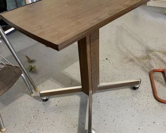 #60	Gusdorf Model 7220 Rolling Pressed Wood Table on Wheels - 	 $25.00 
