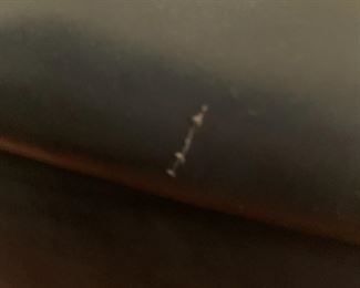 #65	Blue Button Back Wingback Chair w/nailhead Trim (as is)	 $75.00 
