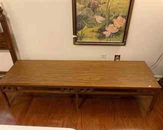 #101	Mersman  Bench/Coffee Table - 20Dx67.5Lx15T	 $125.00 
