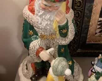 #105	Waterford "Letter to Santa" Cookie Jar - 14" Tall	 $75.00 
