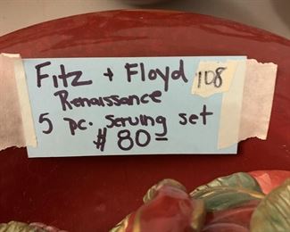 #108	F&F Renaissance 5 pc Serving Set	 $80.00 

