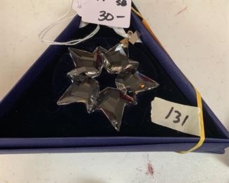 #131	Swarovski Crystal Ornament	 $30.00 
