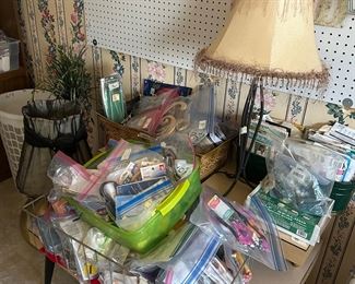 Bags of sewing/craft supplies 1$ each