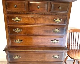 Ethan Allen Georgian Chest on Chest