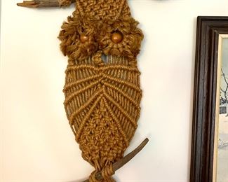 Vintage BOHO Macrame Wall Hanging