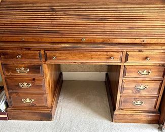 Vintage Kling Roll Top Desk