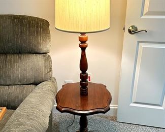 Vintage MCM Wood Floor Table Lamp...We have a pair!