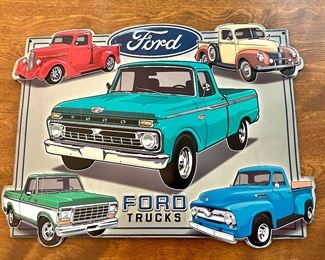 Ford Trucks Metal Sign