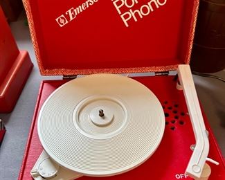 Vintage Emerson Big - little Portable Phono
