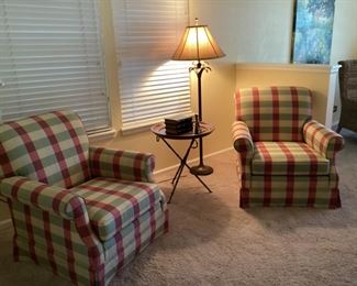 Pennsylvania House upholstered  chairs -lamp