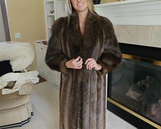 Anna Modeling Beautiful Beaver Coat!