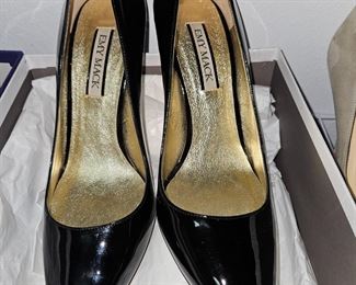 Emy Mack Black Patent Leather Heels Made In Italy (Brand New) Size 91/2!

