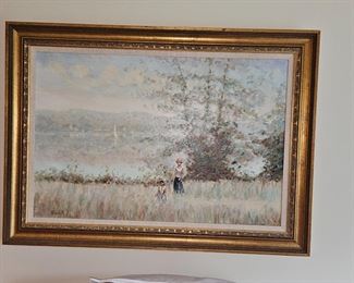 Biolet Original Oil on Canvas Impressionist Landscape!
