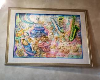 Mixed media on paper by Alejandro Romero