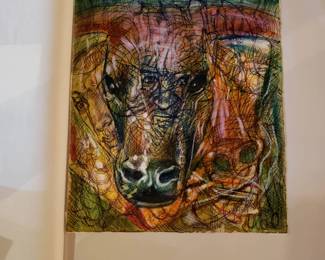 Mixed media on paper by Alejandro Romero