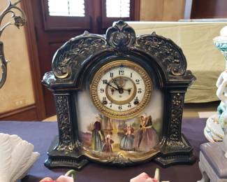 Antique ceramic clock