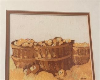 Vera Kirk Batiks & Watercolors AMISH "Apple Harvest" 