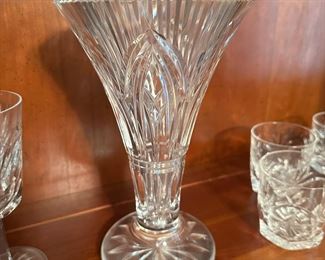Vintage Waterford Crystal Rock of Cashel pattern vase with ORIGINAL BOX/Packaging