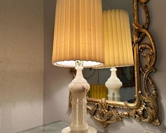 Hollywood Regency Marble Lamp