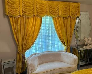 Yellow Velvet Drapes
