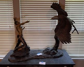 Native American Bronze Eagle