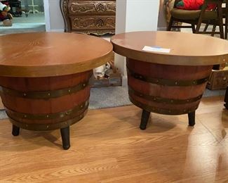 Whiskey Barrel Tables