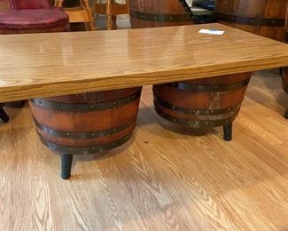 Whiskey Barrel Tables