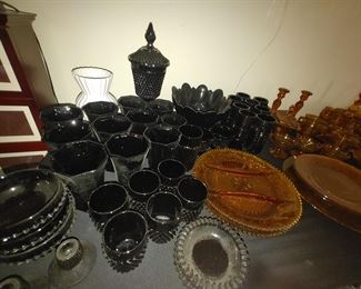  Indiana Glass Tiara Black Diamond Point