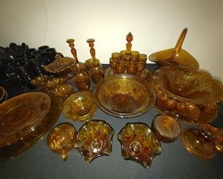 Amber Tiara glass