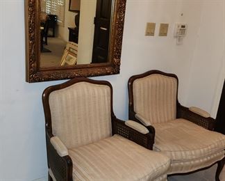 Pair of French Style Armchairs