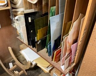 SHEETS OF ART GLASS. 