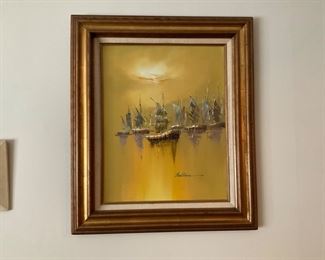 VINTAGE OIL ON CANVAS PAINTING