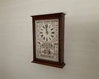 NEEDLE POINT CLOCK 
