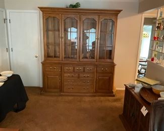 VERY NICE OAK BREAKFRONT