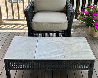 Hampton Bay Armchair & Coffee Table