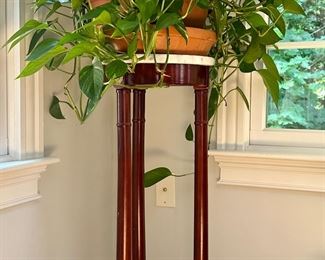 Plant Stand with Marble Top