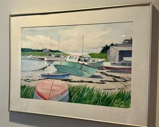 Watercolor, Signed Wini Long