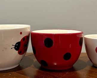 Ladybug Nesting Bowls