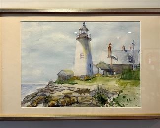 "Lighthouse" Watercolor