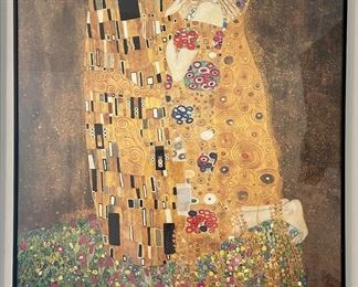 Gustav Klimt "The Kiss" Print 