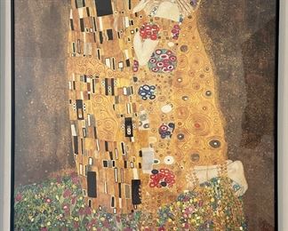 Gustav Klimt "The Kiss" Print