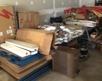 Lights and heavy duty storage shelf’s 