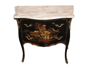 Chinoiserie Bombe Commode