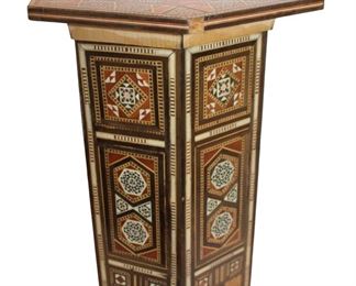 Marquetry-Inlaid Side Table