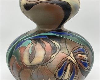 Mike Ferree large hummingbird vase