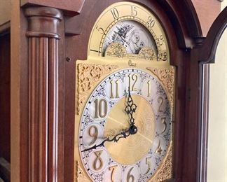 Colonial grandfather clock