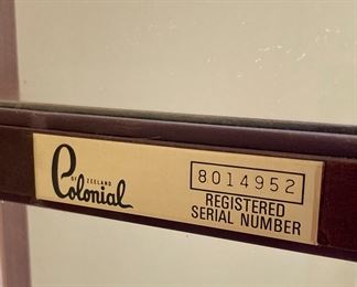 Colonial grandfather clock