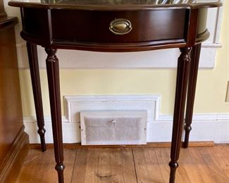 Bombay Co. half moon accent table